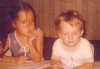 Virginie Beldont, 1981 avec Jean-Philippe - l:100, h:69