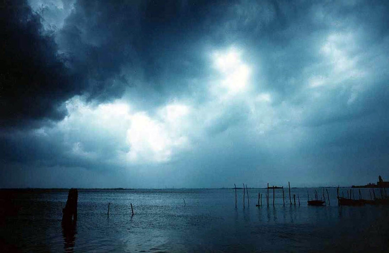 La lagune depuis Burano, 8 mai 1986