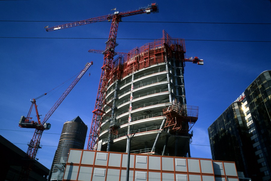 Chantier de la tour oxygene, Lyon l:900, h:600