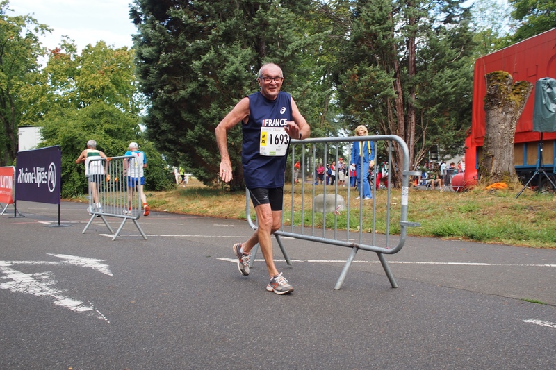 WMAC Lyon 2015, 9 août, 10km M75, Claude Bardy