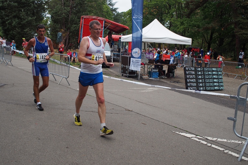 WMAC Lyon 2015, 9 août, 10km M50+55+60, Patrick Bonvarlet, Steve Allen (GBR) - l:800, h:533, 271941, JPEG