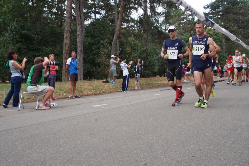 WMAC Lyon 2015, 9 août, 10km M40 Gregory Leclerq, Sebastien Delaunay