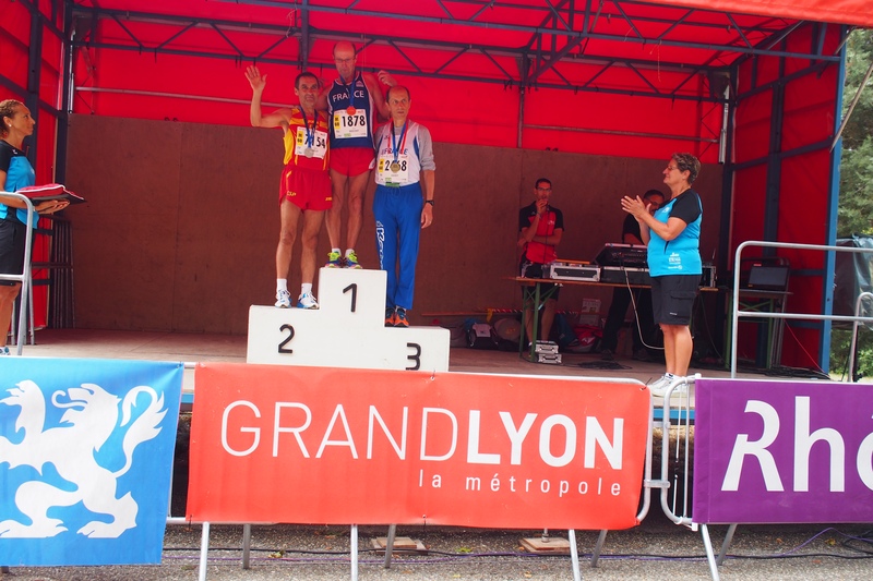 WMAC Lyon 2015, 9 août, 10km M60, le podium (1)
