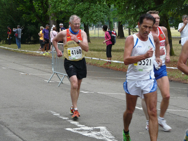 WMAC Lyon 2015, 9 août, 10km M60, Alfons Schwartz, Gabrielle Moretti