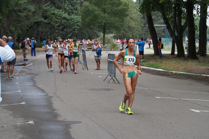 WMAC Lyon 2015, 10 août, 10km W50-64, Lynette Ventris, Marie-Astrid Monmessin, Sylvie Sevellec, Annick Le Mouroux, Lesley Van Buuren