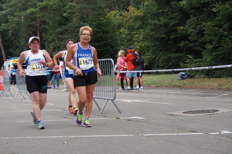 WMAC Lyon 2015, 10 août, 10km W50-64, Marie-France Beaulier, Edith Brochot