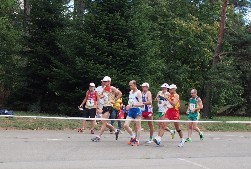 WMAC Lyon 2015, 14 août, 20km M55+60, Bernd Ocker Hölters, Uwe Shröter, Dominique Guebey,Patrice brochot, Mark Donahoo, Ignacio Melo, Colin Heywood