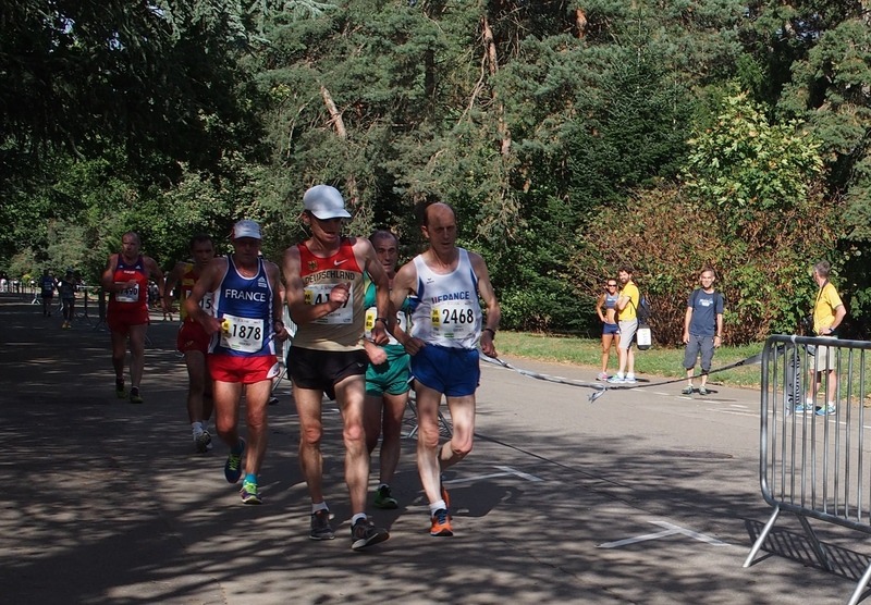 WMAC Lyon 2015, 14 août, 20km M55+60, Daniel Brot (7490), Patrice brochot, Uwe Shröter, Dominique Guebey