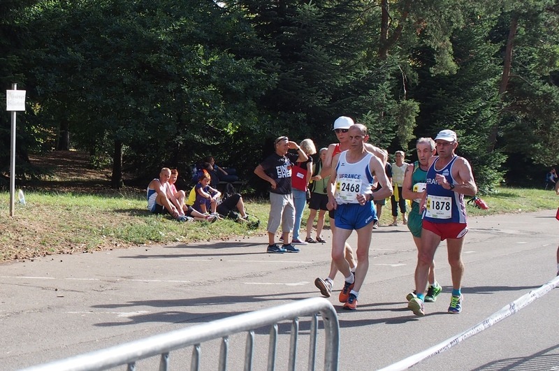 WMAC Lyon 2015, 14 août, 20km M55+60, Dominique Guebey, Patrice brochot