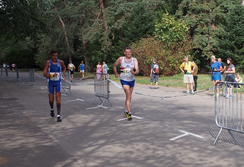 WMAC Lyon 2015, 14 août, 20km M55+60, Patrick Bonvarlet (1829), Steve Allen