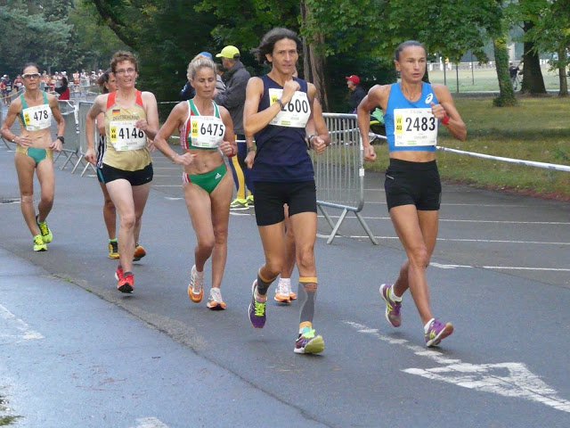 WMAC Lyon 2015, 14 août, 20km W, Lynette Ventris, Brit Schröter, Alexandra Lamas, Christéle Jouan, Caroline Guillard
