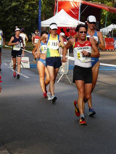 WMAC Lyon 2015, 14 août, 20km W, Françoise Laville, Edilaine Vidotto Rech, Susan Brooke