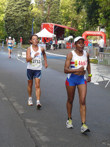 WMAC Lyon 2015, 14 août, 20km W, Jocelyne Lemogne, Maureen Noel