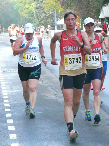 WMAC Lyon 2015, 14 août, 20km W, Marie-France Beaulier, Silke Glombitza, Yvonne Markgraf