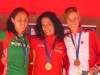 WMAC Lyon 2015, 14 août, podium W35, Sandra Silva, Maria Marcos Valero, Andrea Kovács - l:100, h:75
