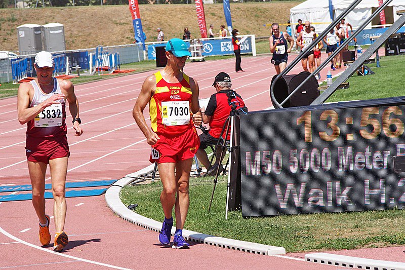WMAC Lyon 2015, 6 août, 5000m M50, Madars breite, Adolfo Garcia Marin