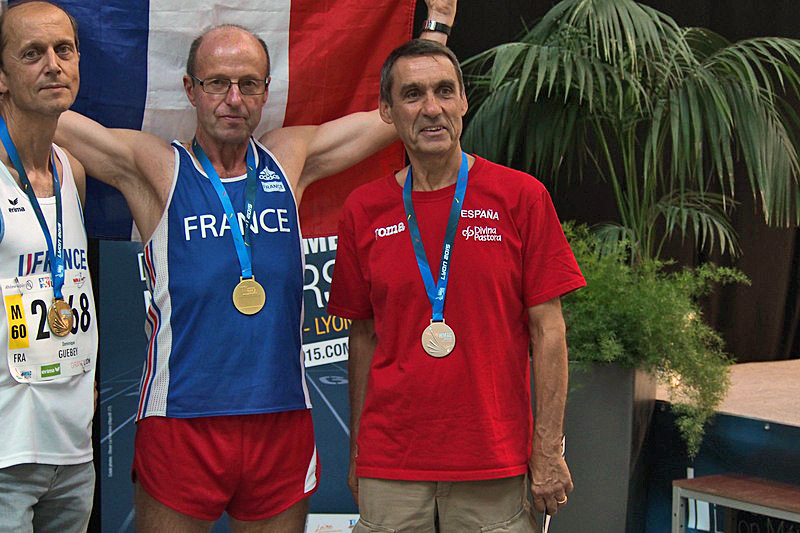 La Duchère WMAC 2015, 7 août, podium 5000m M60 (2)