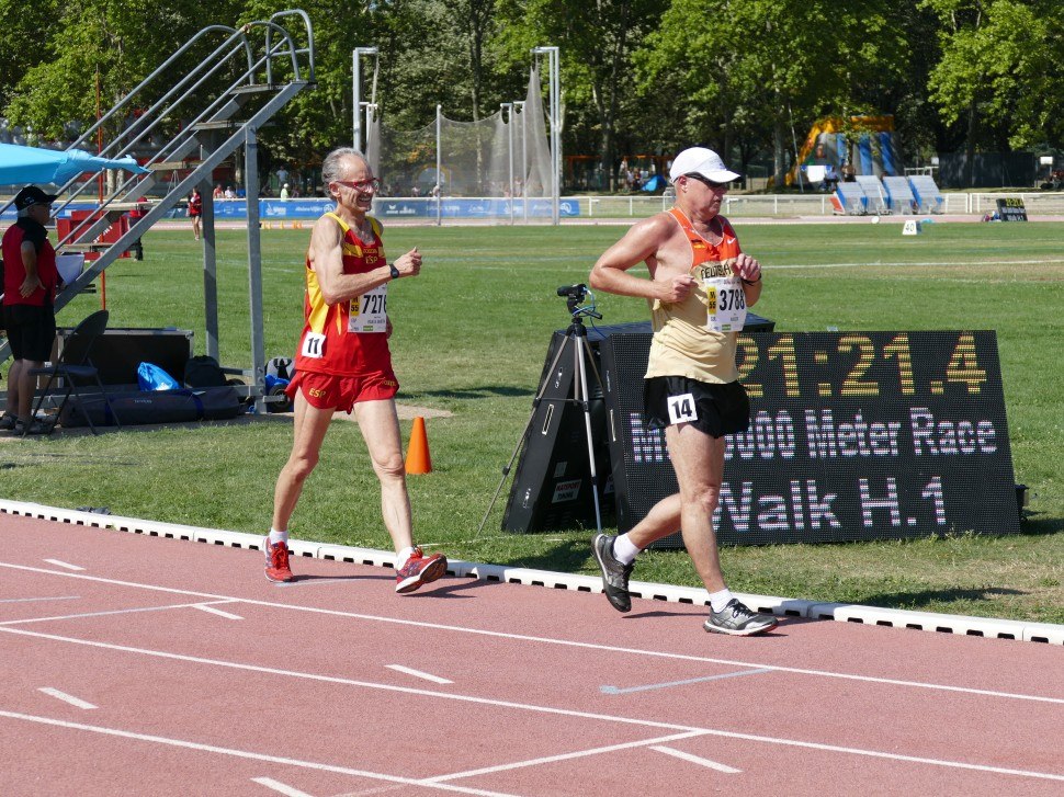 WMAC Lyon 2015, 6 août, 5000m M55b, Angel Octavio Ruata Martin (7276), Georg Hauger (3788) #663