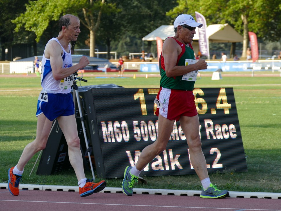WMAC Lyon 2015, 6 août, 5000m M60, Dominique Guebey (2468), Manuel Hernandez Perez (5948) #10461