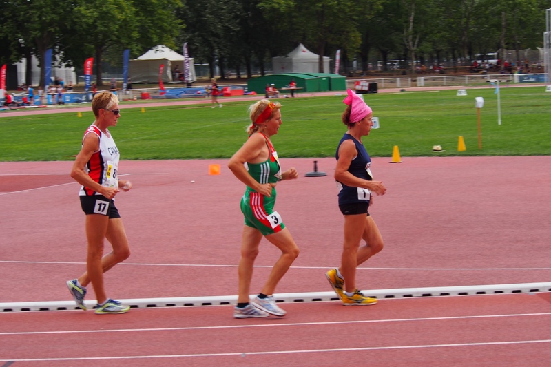WMAC Lyon 2015, 7 août, 5000m W60, Johanna Flipsen, Maria Orlete Mendes, Janine Vignat
