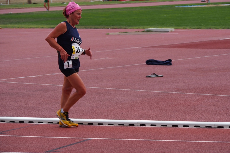 WMAC Lyon 2015, 7 août, 5000m W60, Janine Vignat #174