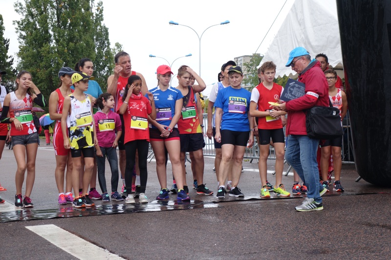 Départ du 5km, chef juge Jean-Louis Lafleur #1205