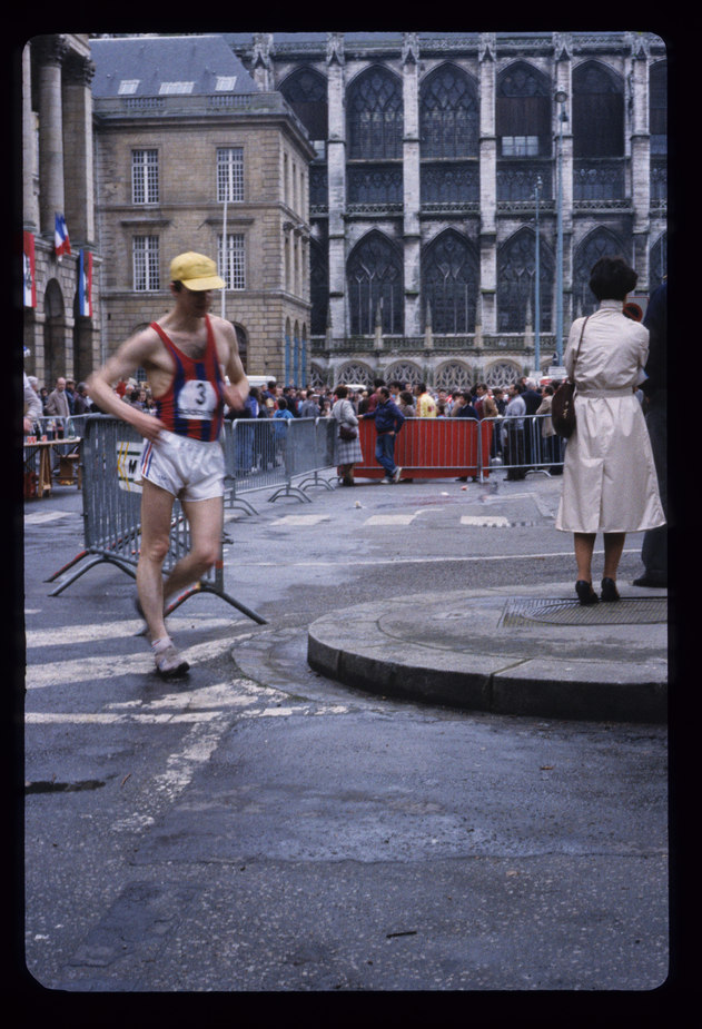 Dominique Guebey, the race walker