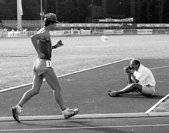 Dominique Guebey, the race walker