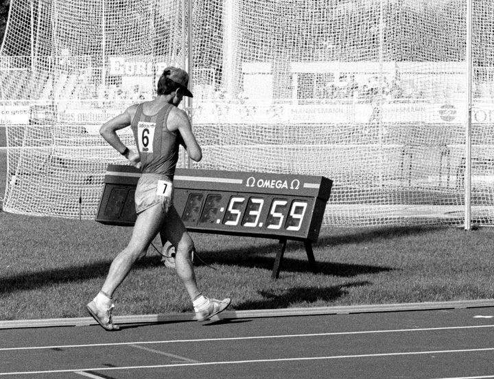 Dominique Guebey, the race walker