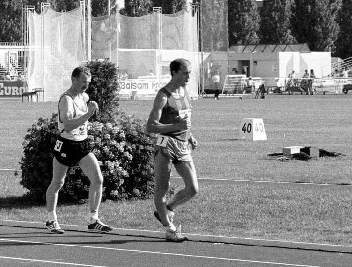 Dominique Guebey, the race walker