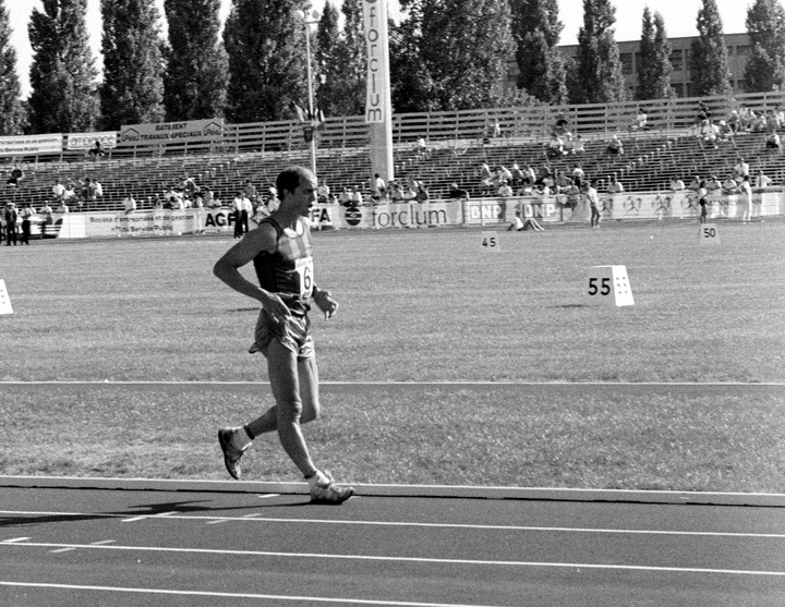 Dominique Guebey, the race walker