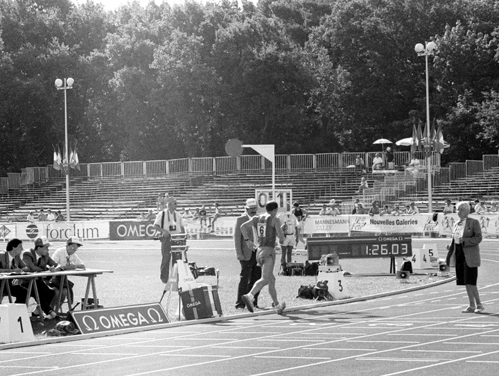Arrivee des derniers Championnats de France de Dominique Guebey - l:720, h:542, 208912, JPEG Dominique Guebey, the race walker - l:720, h:542, 208912, JPEG