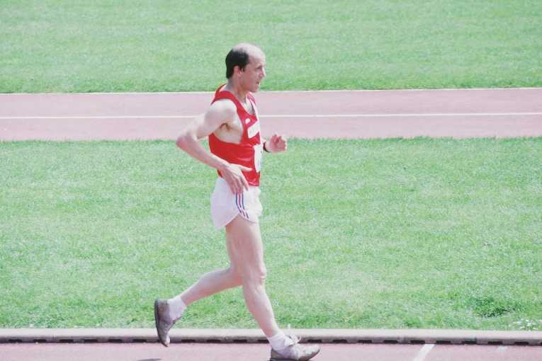 Dominique Guebey, the race walker