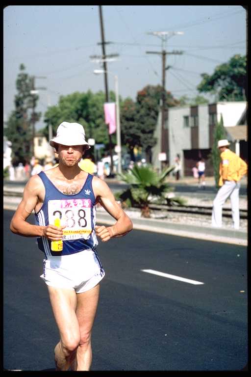 Dominique Guebey, the race walker