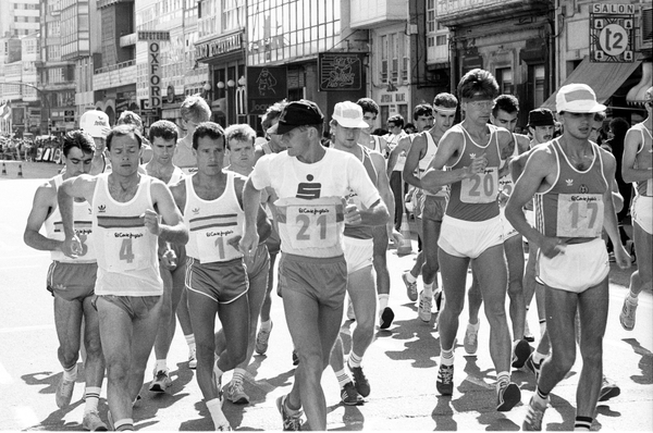 La Corogne 1988, le 35 km est parti