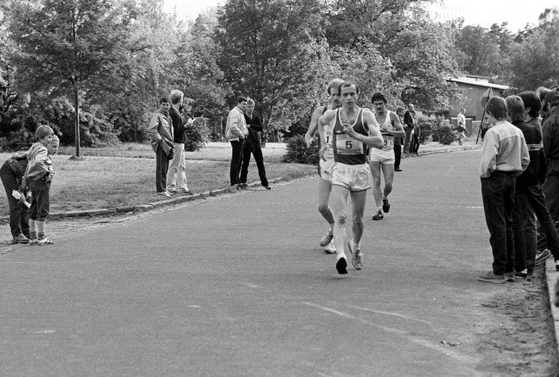 Dominique Guebey, the race walker