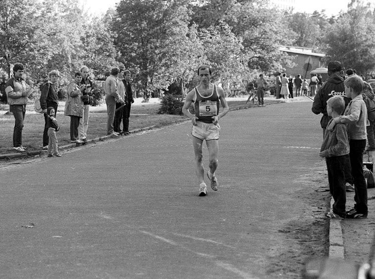 Dominique Guebey, the race walker