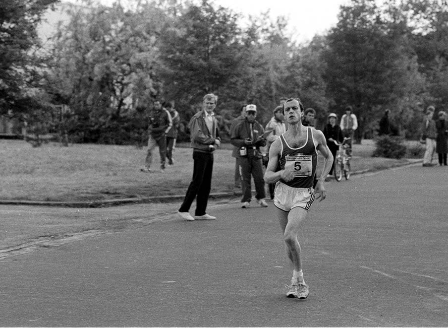 Dominique Guebey, the race walker