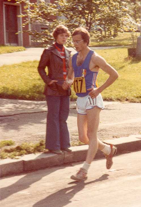 Dominique Guebey, the race walker