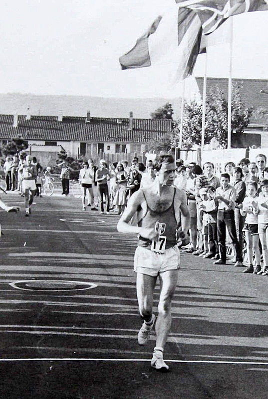 Dominique Guebey, the race walker