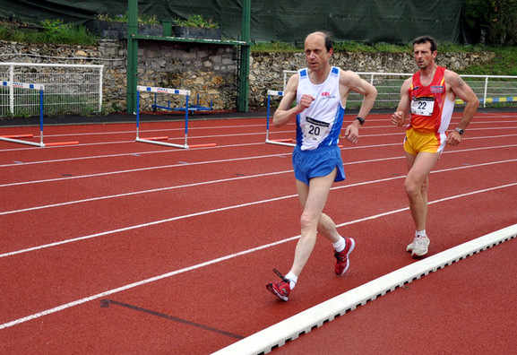 Dominique Guebey, the race walker