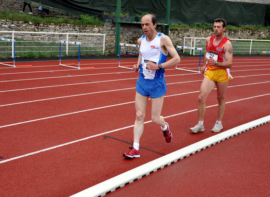 Dominique Guebey, the race walker