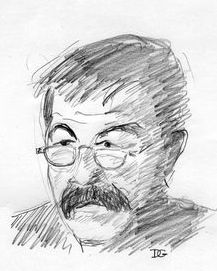 Günter Grass, dessin par Dominique Guebey