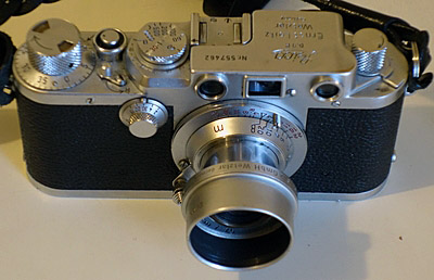 Leica iiif, Elmar 5cm et pare-soleil FISON