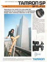 Adaptall-2 SP 17mm F/3.5 Brochure l:153, h:200 Adaptall-2 SP 17mm F/3.5 Brochure l:153, h:200