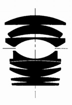 Schema optique Zeiss Planar 1:1.2/55 l:144, h:210, 7574, JPEG