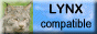 Lynx's face, with 'Lynx compatible' on blue background w:88, h:31