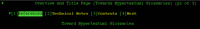 4 liens, le 1er dble brillance: 1.References, 2.Technical Notes, 3.Contents, 4.Next l:664, h:97